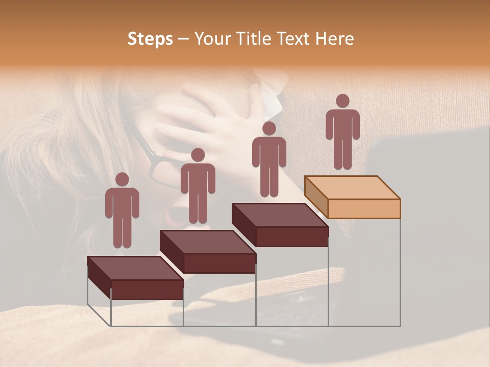 Child Businesswoman Wireless PowerPoint Template