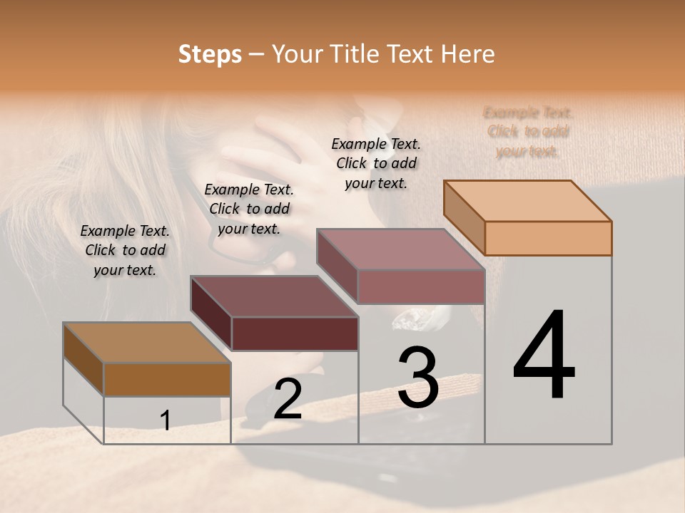 Child Businesswoman Wireless PowerPoint Template