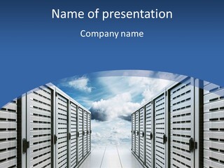 Rack Server Data PowerPoint Template