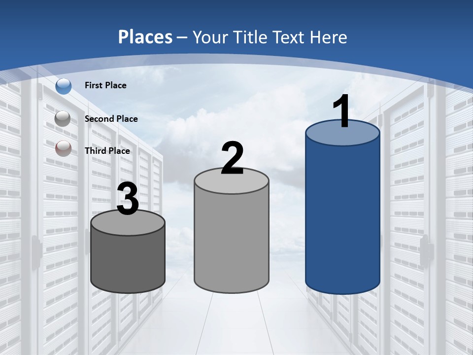 Rack Server Data PowerPoint Template