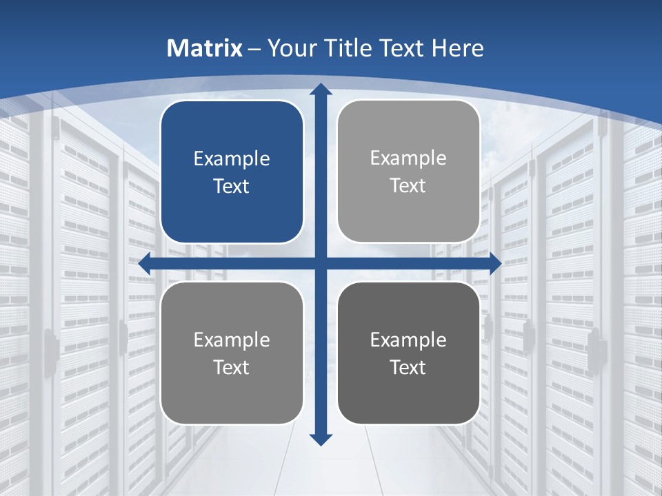 Rack Server Data PowerPoint Template