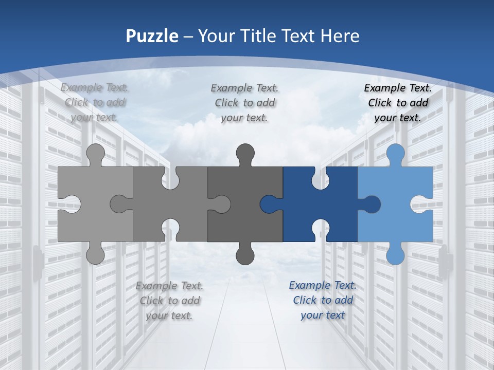 Rack Server Data PowerPoint Template