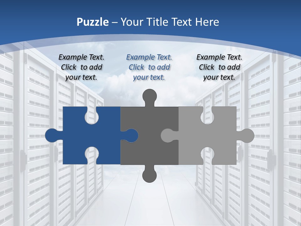 Rack Server Data PowerPoint Template