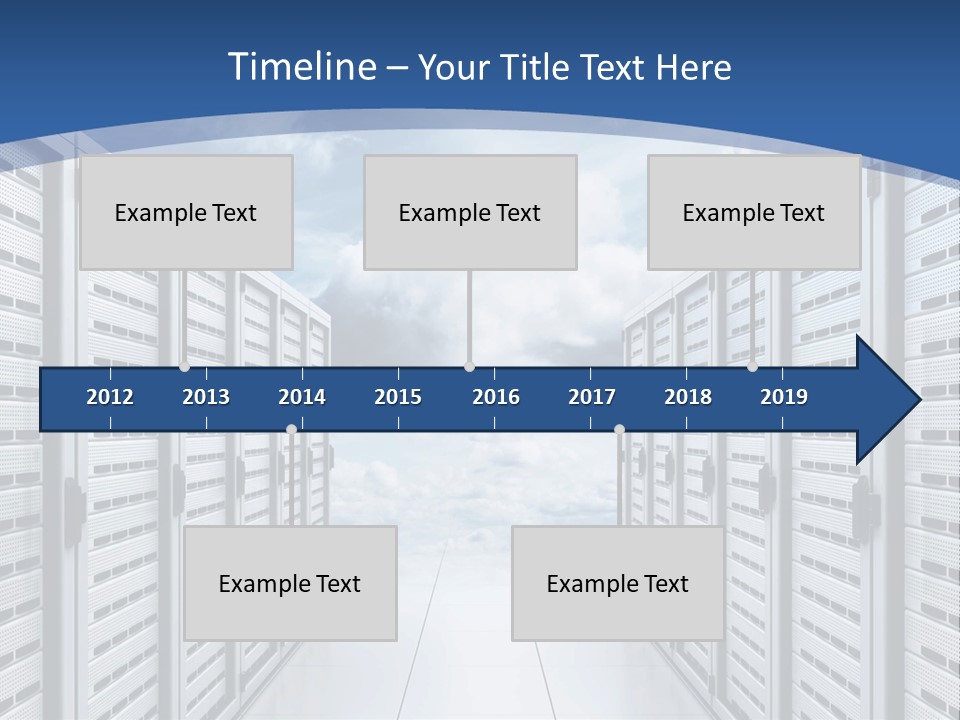 Rack Server Data PowerPoint Template