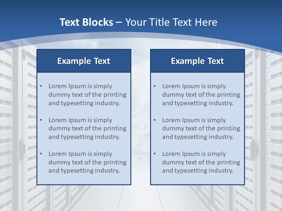 Rack Server Data PowerPoint Template