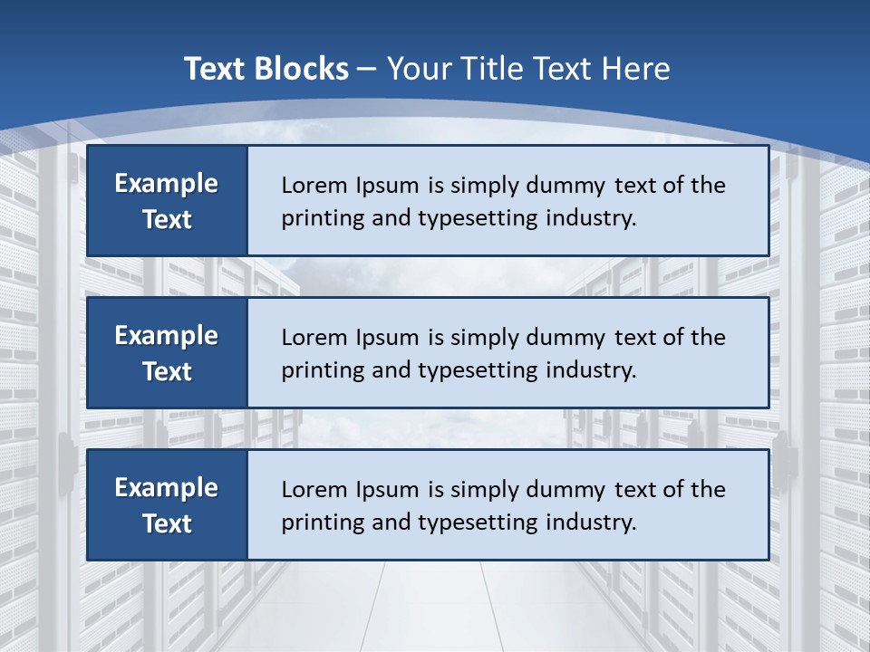 Rack Server Data PowerPoint Template
