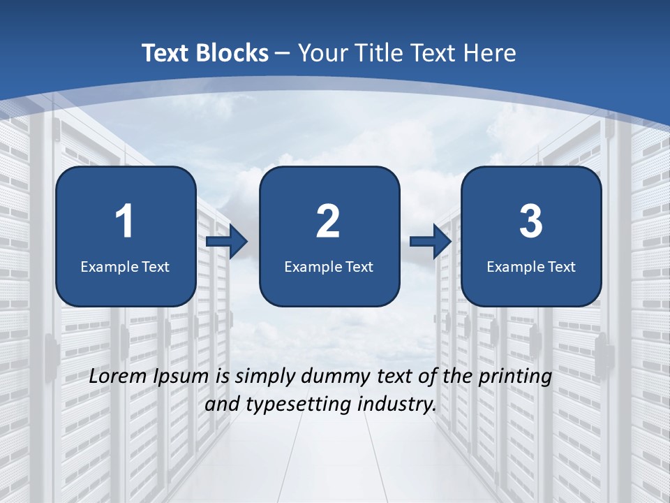 Rack Server Data PowerPoint Template