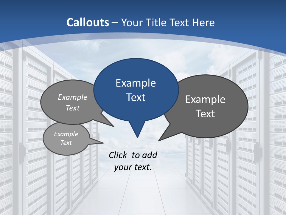 Rack Server Data PowerPoint Template