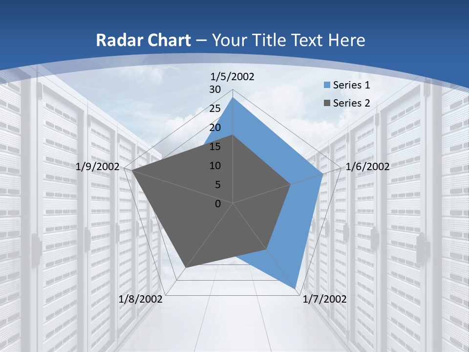 Rack Server Data PowerPoint Template