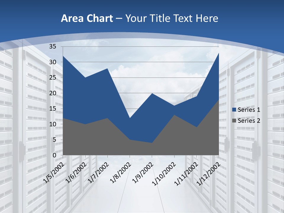 Rack Server Data PowerPoint Template