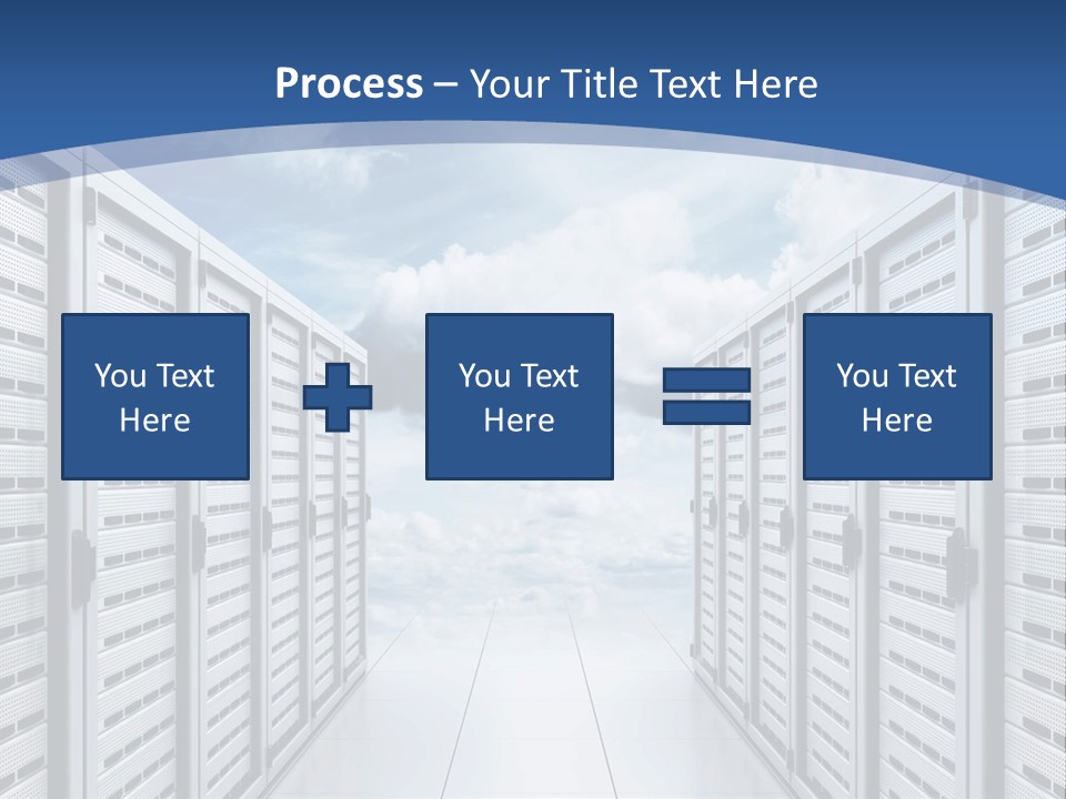 Rack Server Data PowerPoint Template