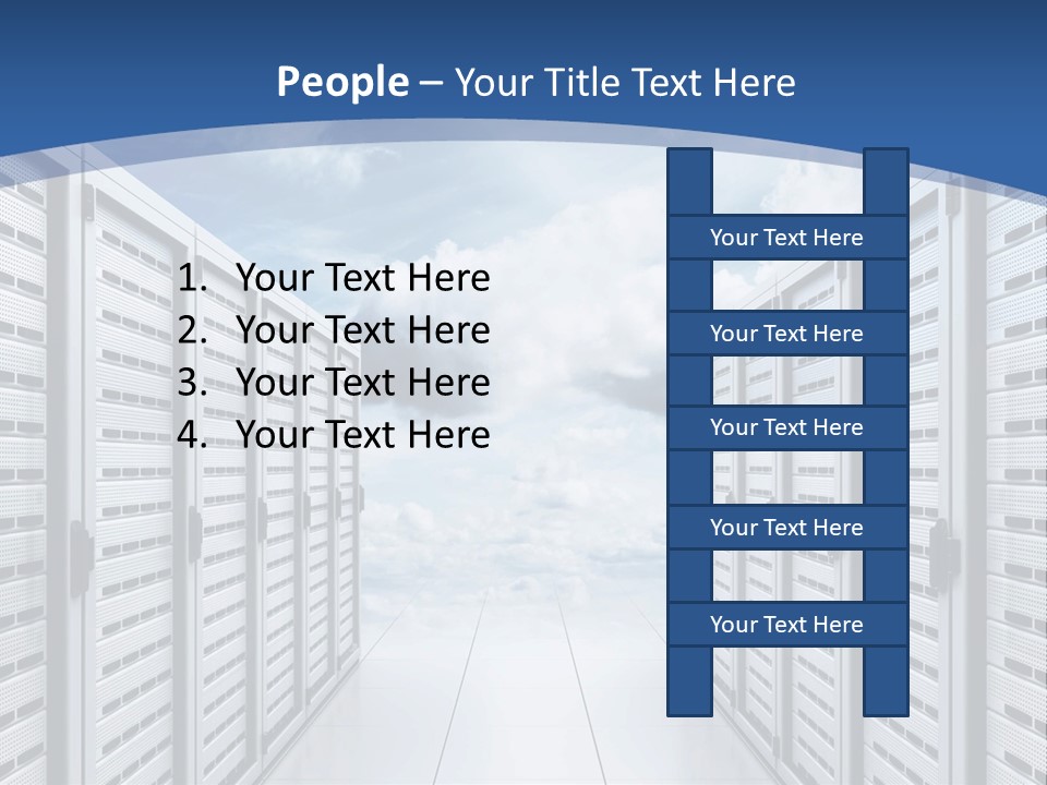 Rack Server Data PowerPoint Template