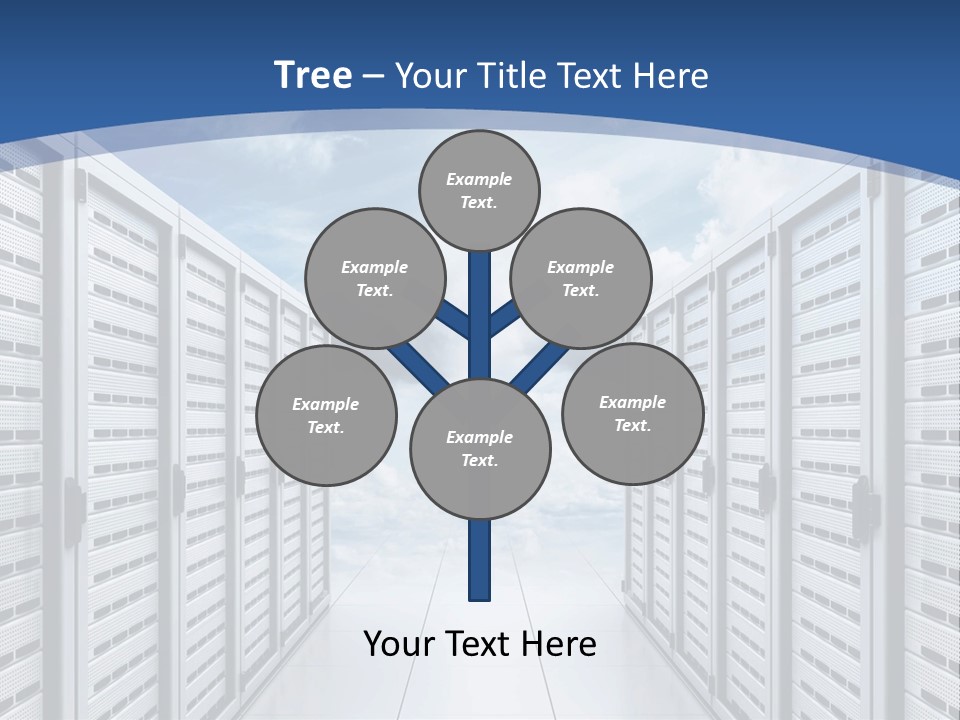Rack Server Data PowerPoint Template