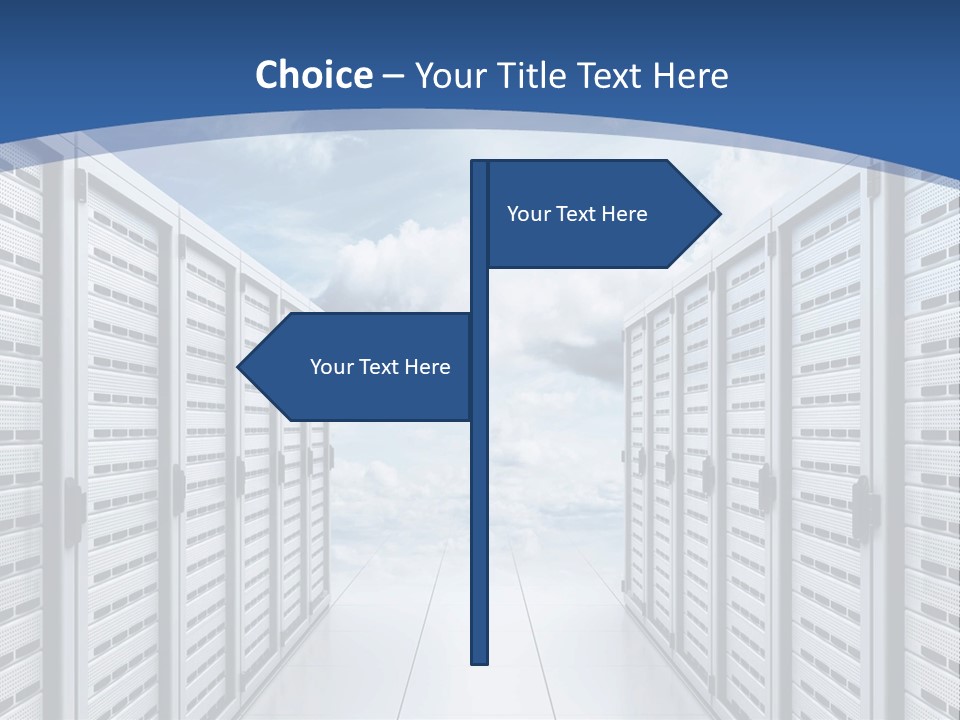 Rack Server Data PowerPoint Template