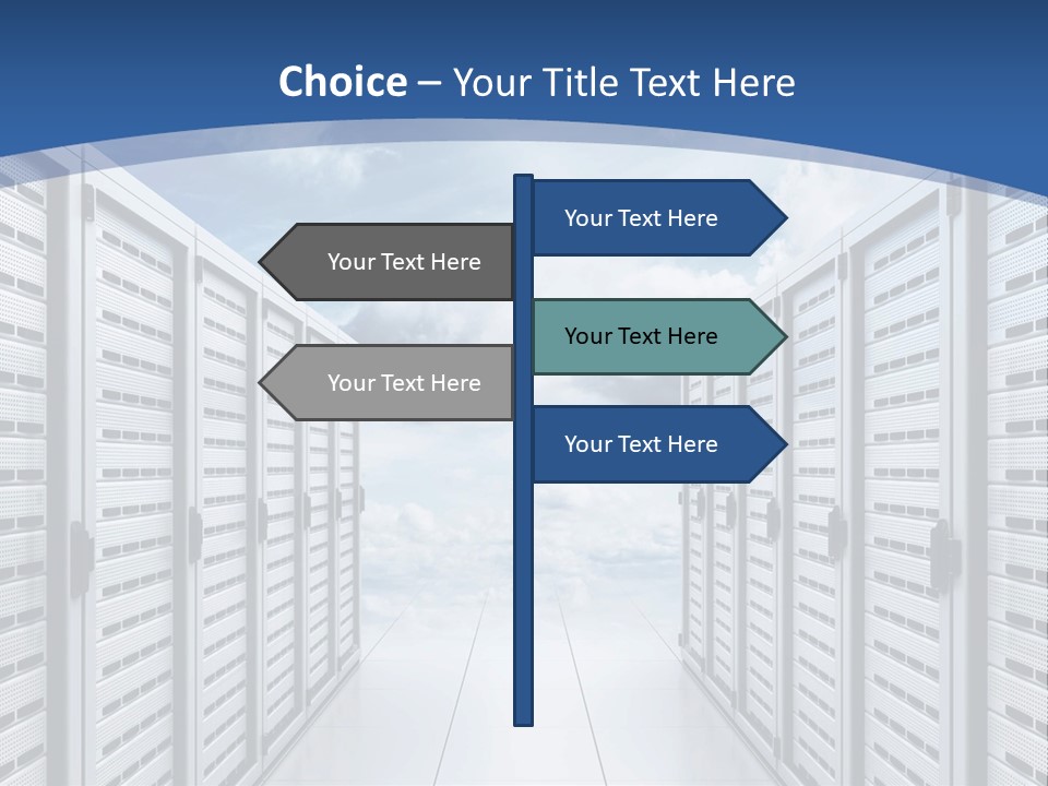 Rack Server Data PowerPoint Template