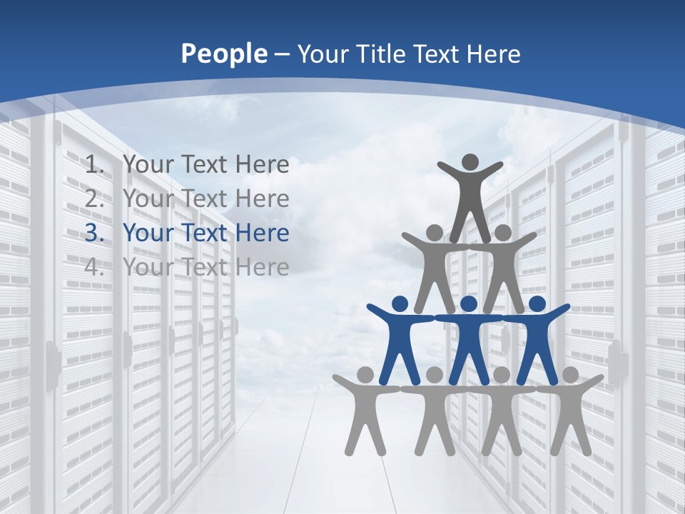 Rack Server Data PowerPoint Template