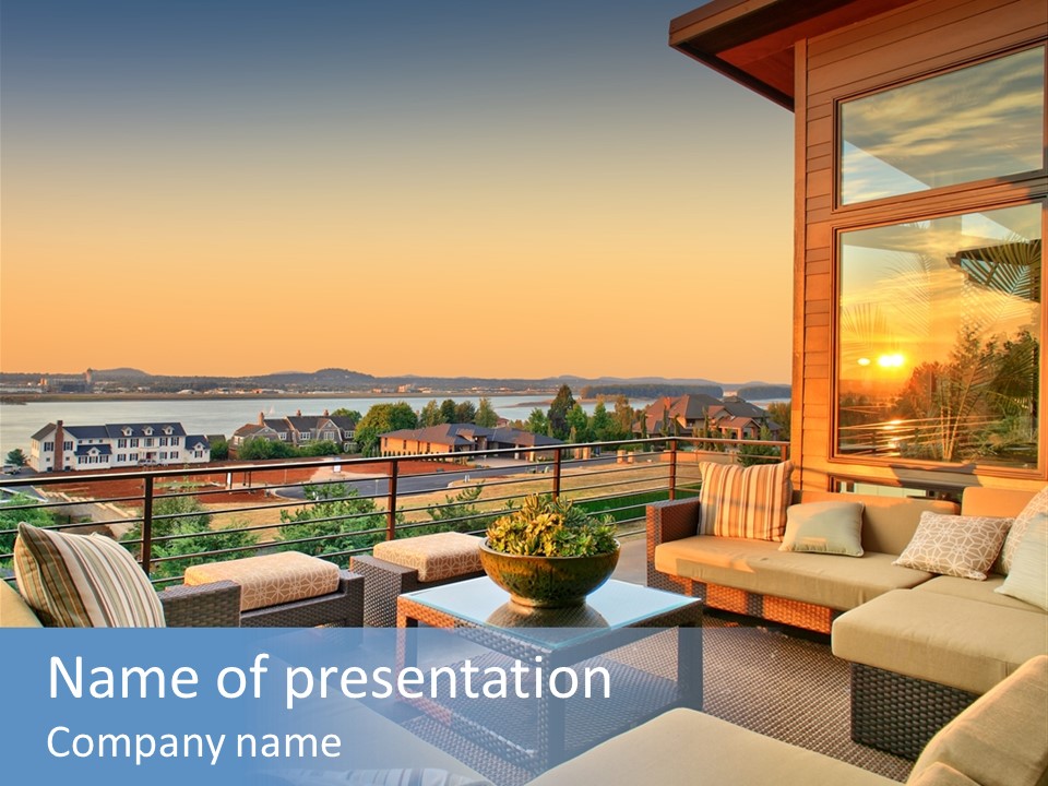 Soothing Outdoor Sunrise PowerPoint Template