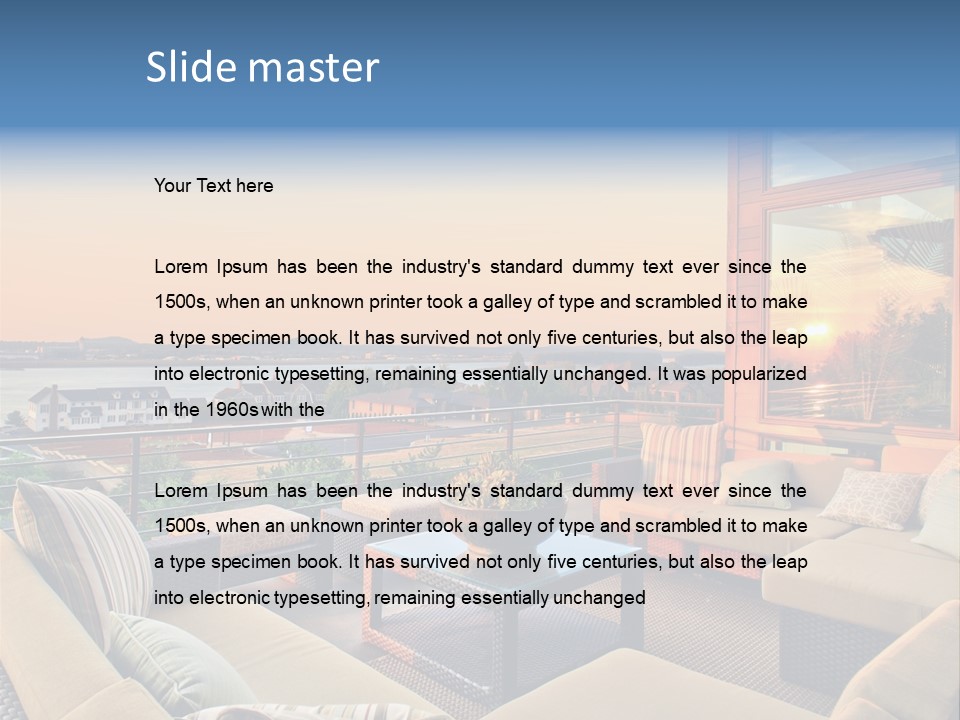 Soothing Outdoor Sunrise PowerPoint Template