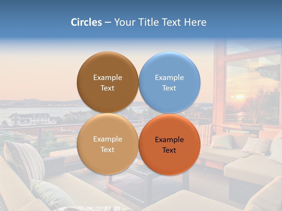 Soothing Outdoor Sunrise PowerPoint Template