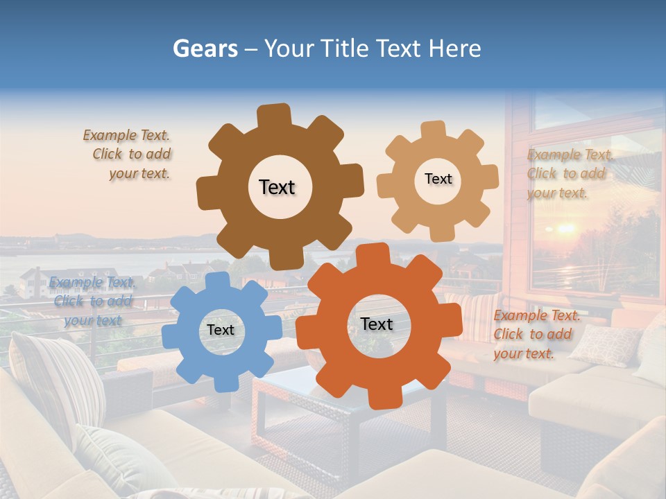 Soothing Outdoor Sunrise PowerPoint Template