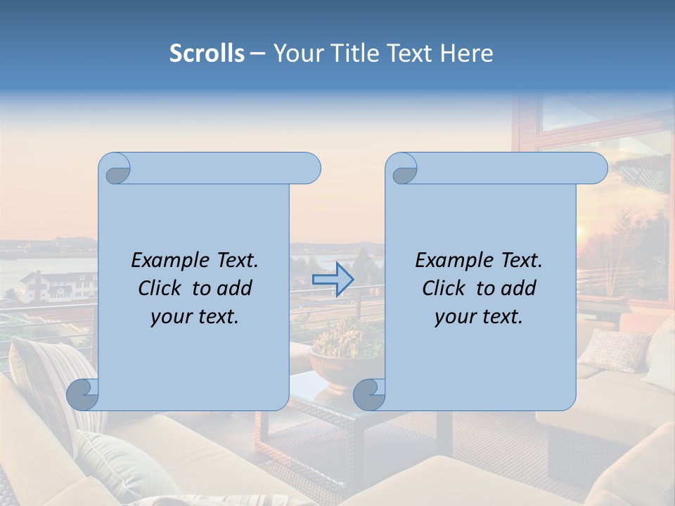 Soothing Outdoor Sunrise PowerPoint Template