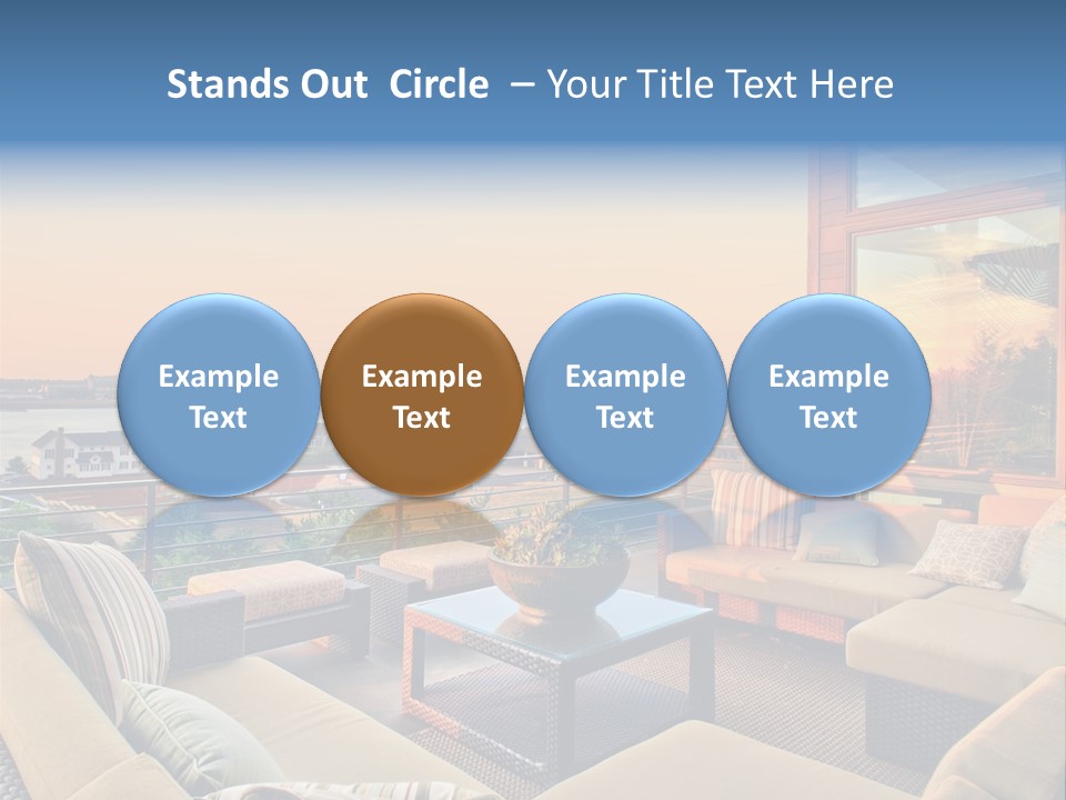 Soothing Outdoor Sunrise PowerPoint Template