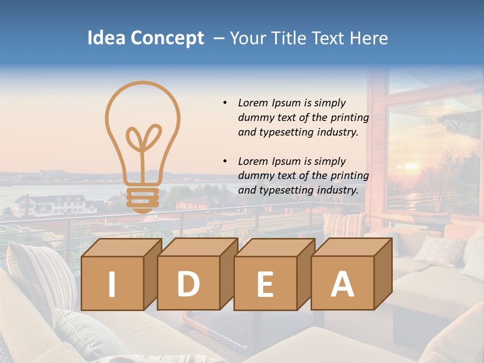 Soothing Outdoor Sunrise PowerPoint Template