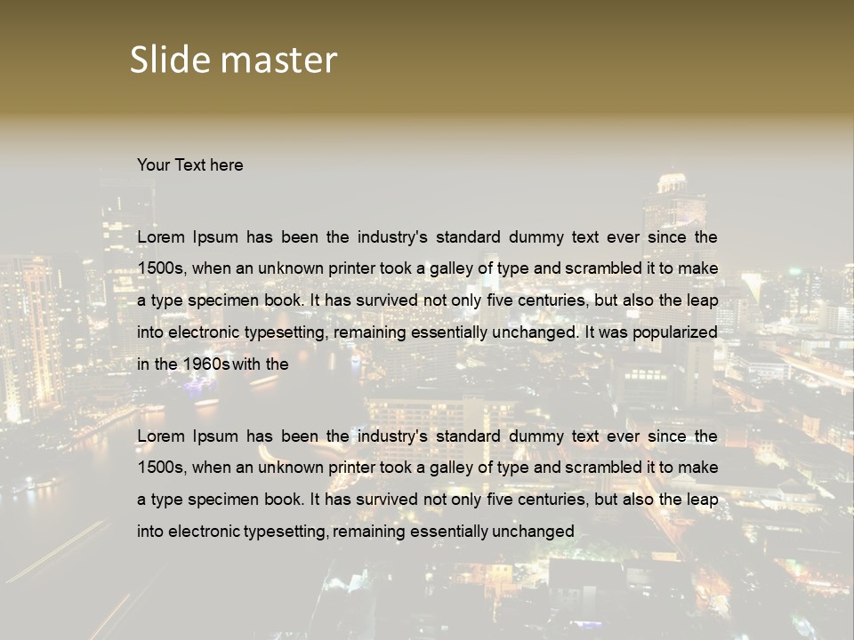 Asia Metropolis Cars PowerPoint Template