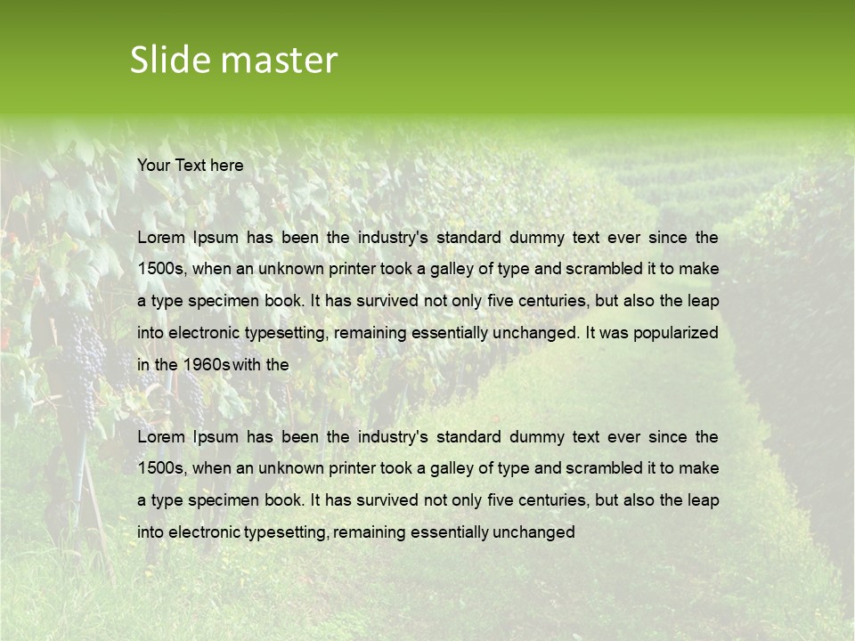 Fog Landscape Piemonte PowerPoint Template