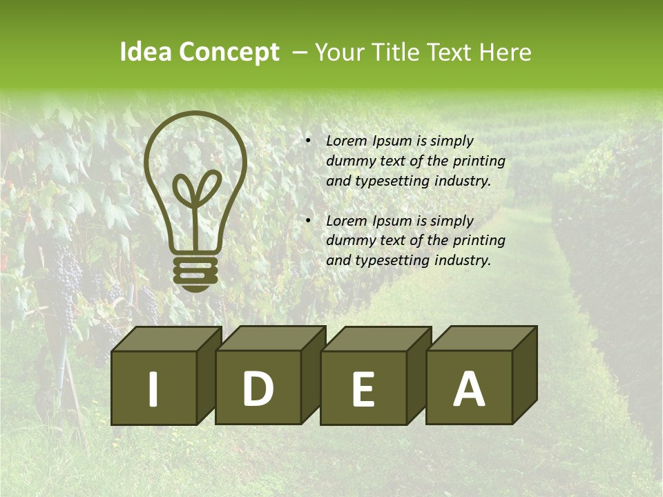 Fog Landscape Piemonte PowerPoint Template