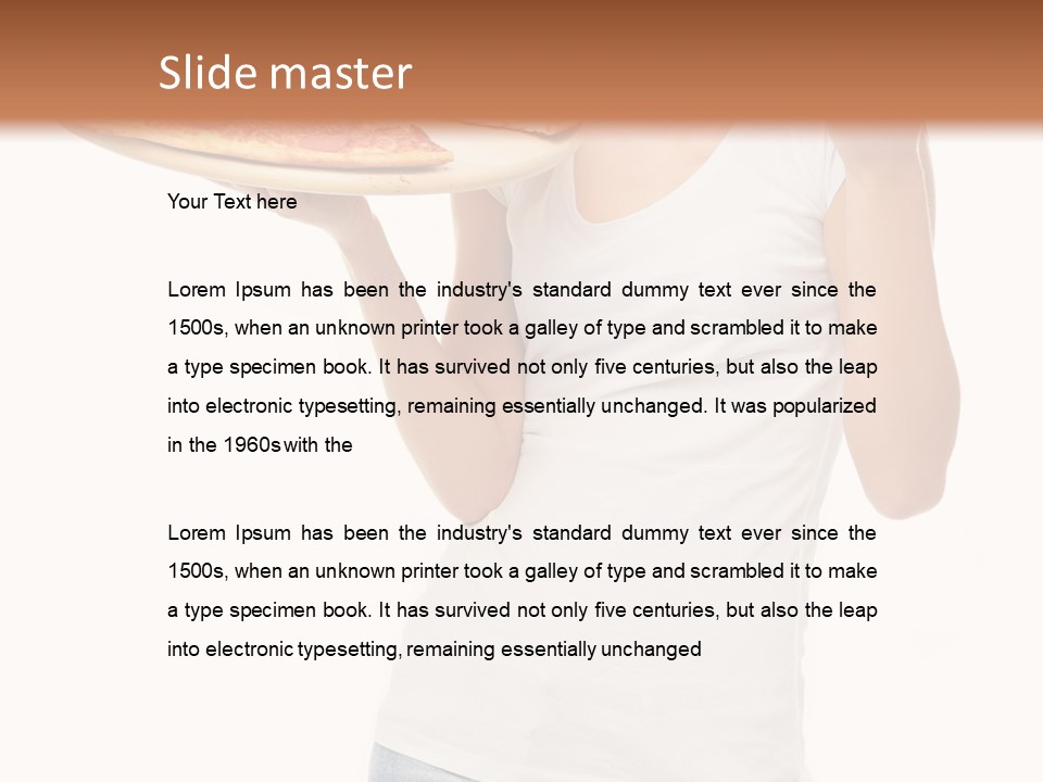 Girl Smile Positive PowerPoint Template