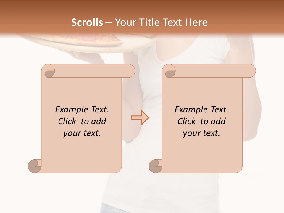 Girl Smile Positive PowerPoint Template