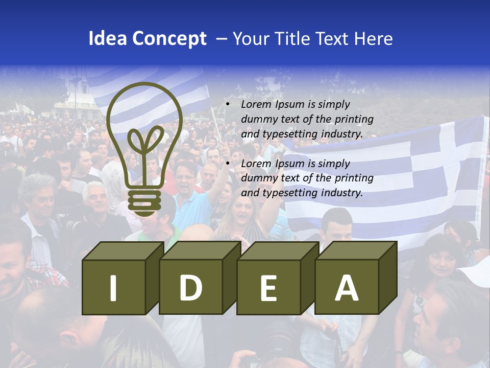 Police Economy Greece PowerPoint Template