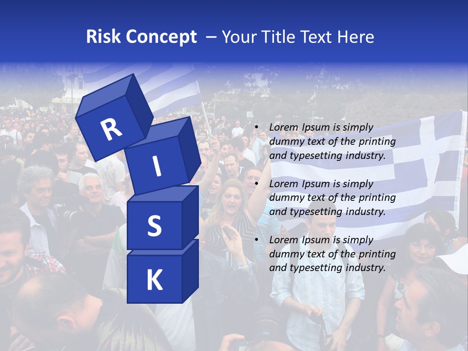 Police Economy Greece PowerPoint Template