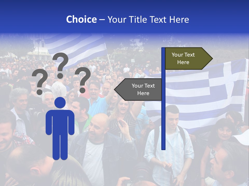 Police Economy Greece PowerPoint Template