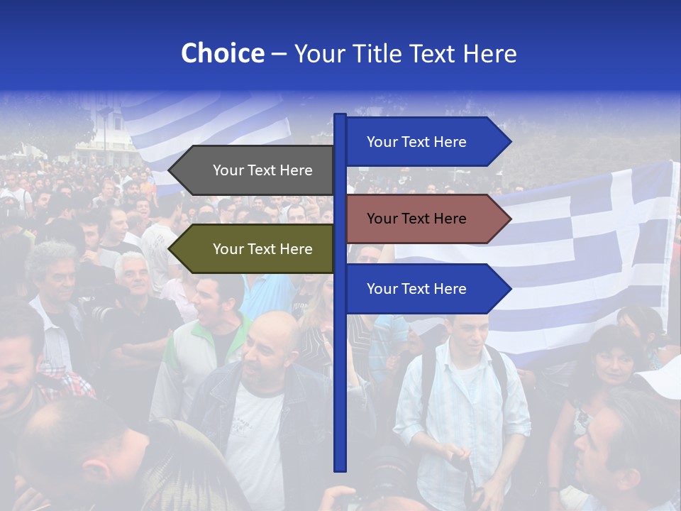 Police Economy Greece PowerPoint Template