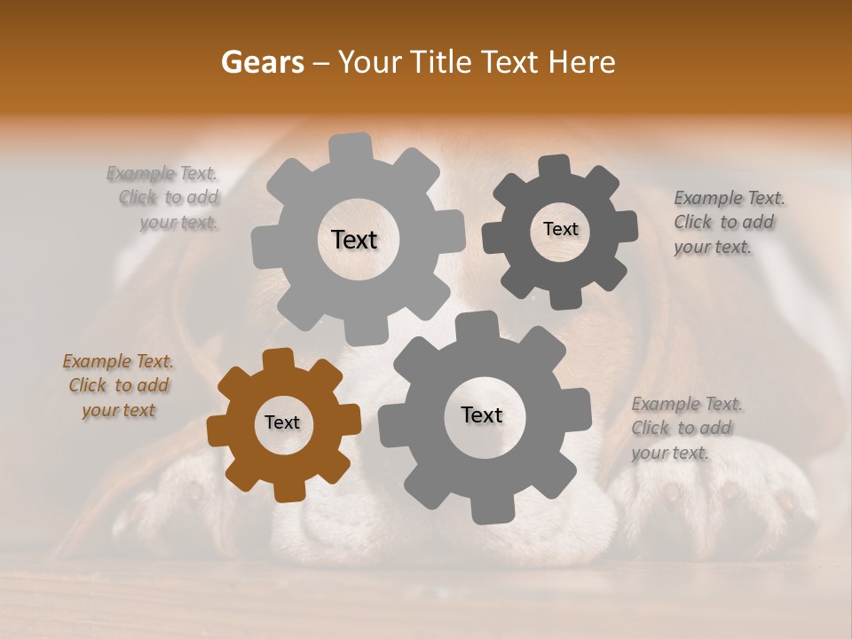 Puppy View Small PowerPoint Template