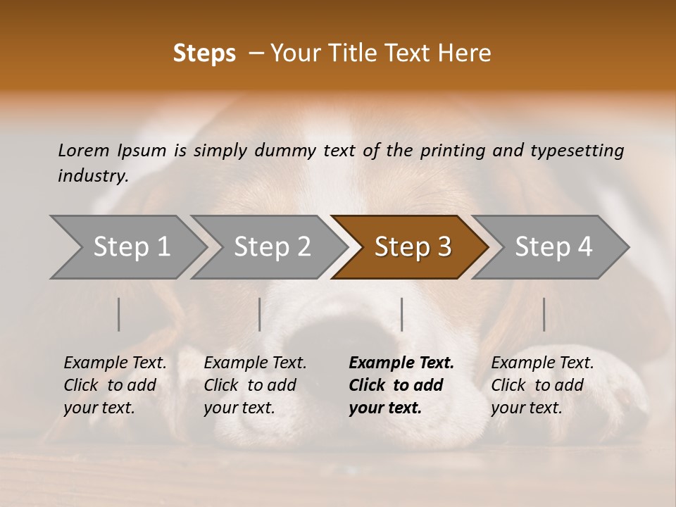 Puppy View Small PowerPoint Template