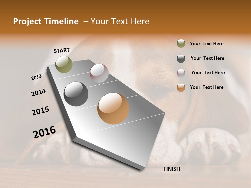 Puppy View Small PowerPoint Template