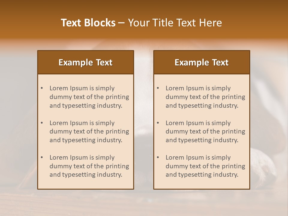 Puppy View Small PowerPoint Template