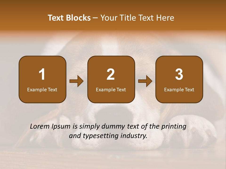 Puppy View Small PowerPoint Template