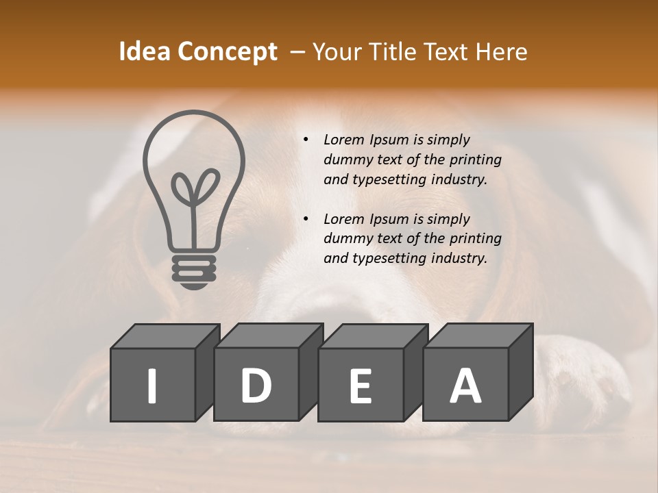 Puppy View Small PowerPoint Template