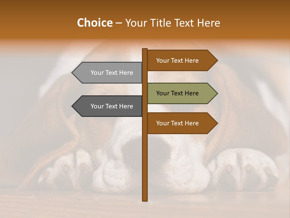Puppy View Small PowerPoint Template