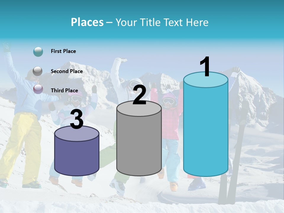Jumping Skier Cold PowerPoint Template