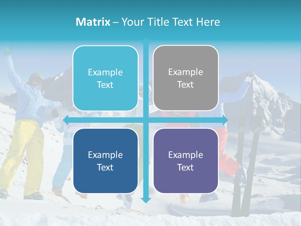 Jumping Skier Cold PowerPoint Template