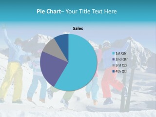 Jumping Skier Cold PowerPoint Template