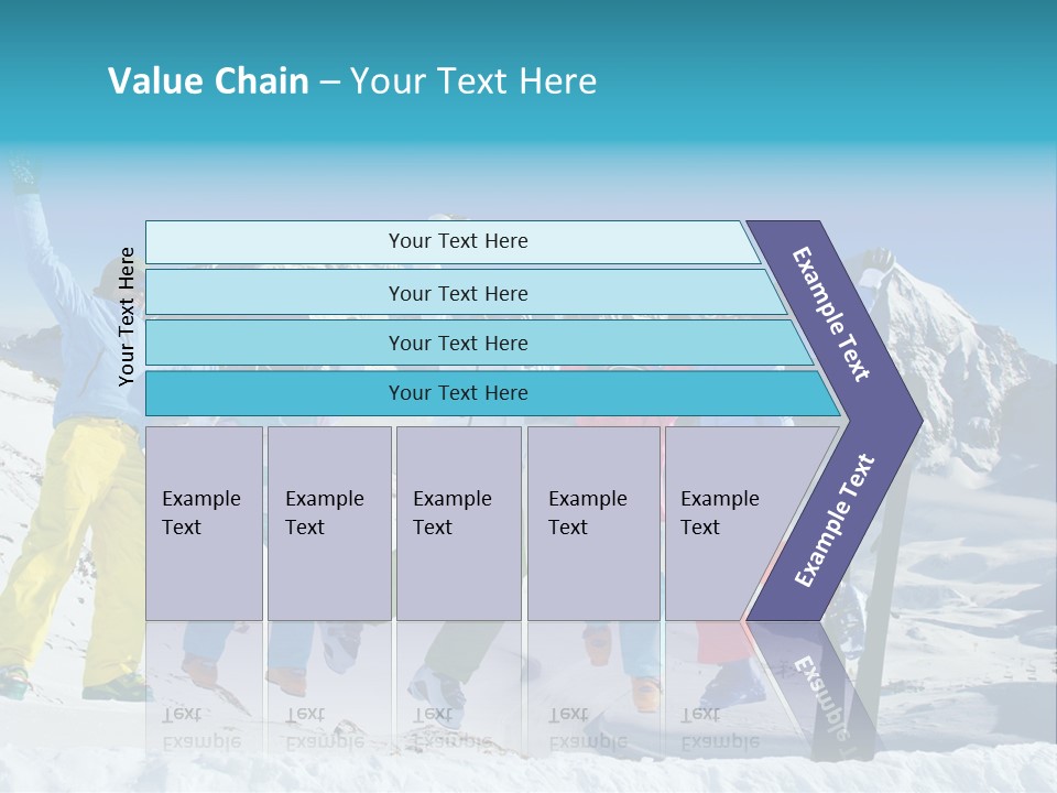 Jumping Skier Cold PowerPoint Template