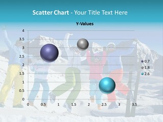 Jumping Skier Cold PowerPoint Template