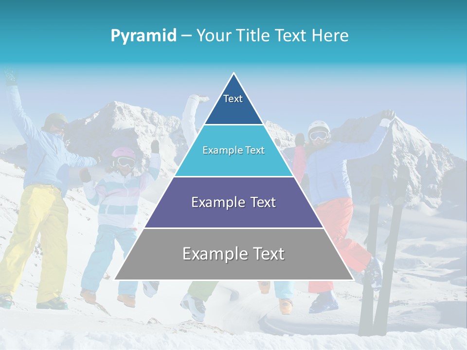 Jumping Skier Cold PowerPoint Template