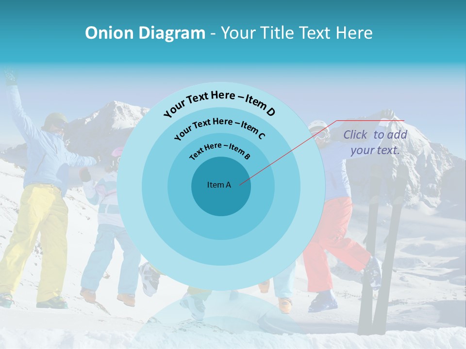 Jumping Skier Cold PowerPoint Template